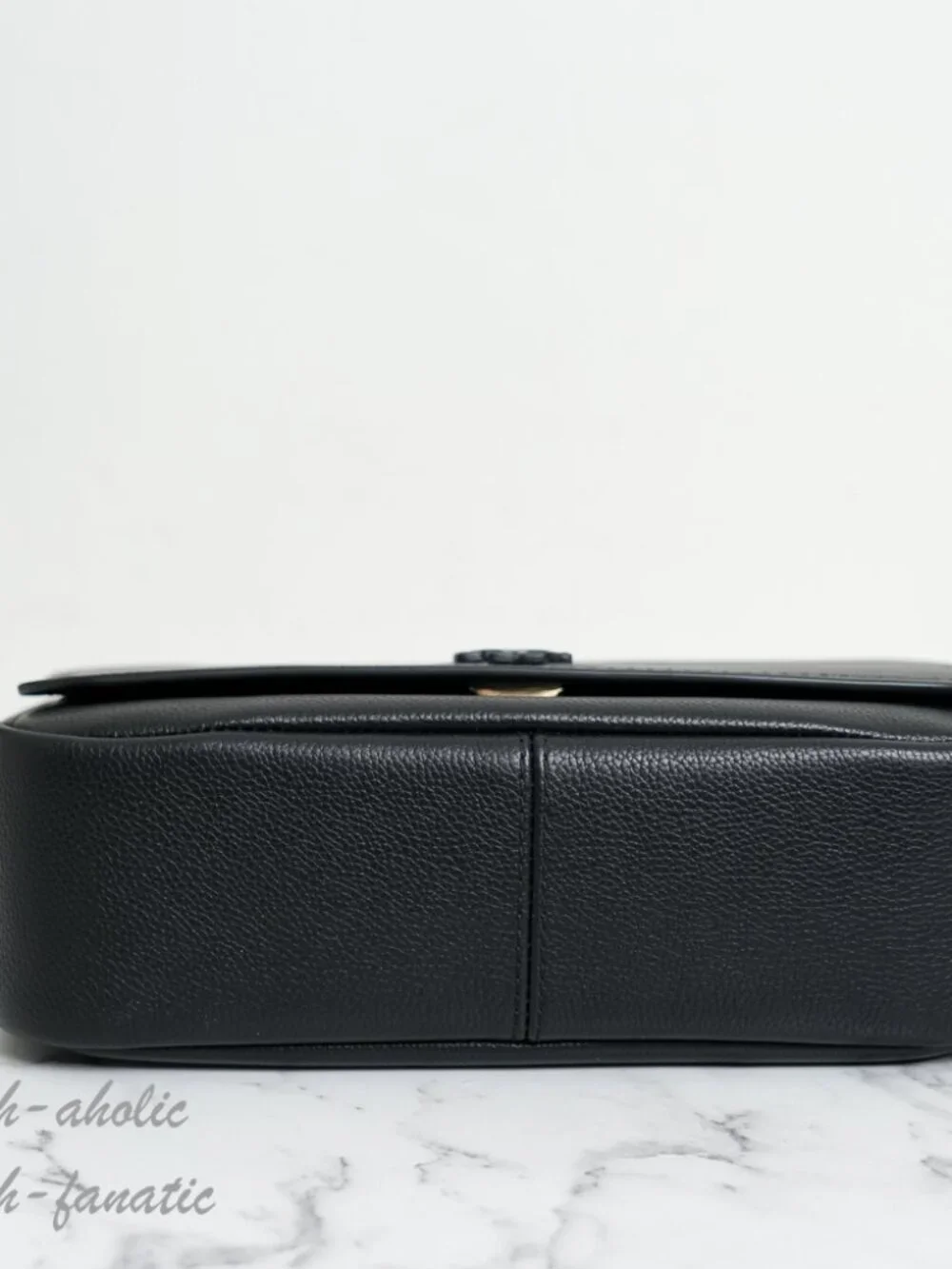 Tory Burch Thea Pebbled Leather Flap Crossbody Shoulder Bag in Black NWT